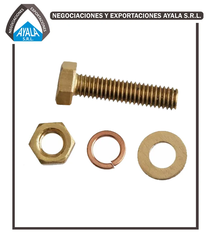Pernos y tuercas de bronce