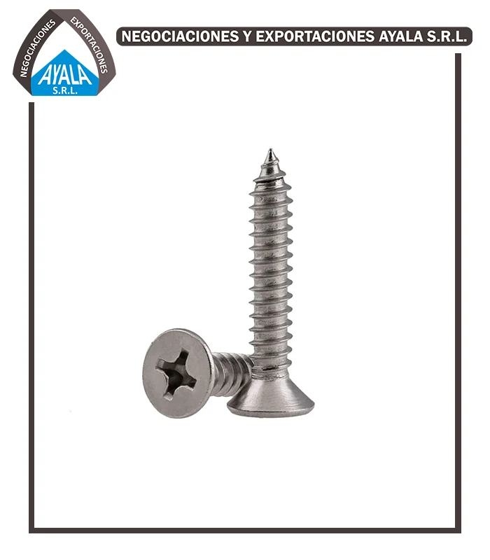 Autorroscante cabeza plana y flat